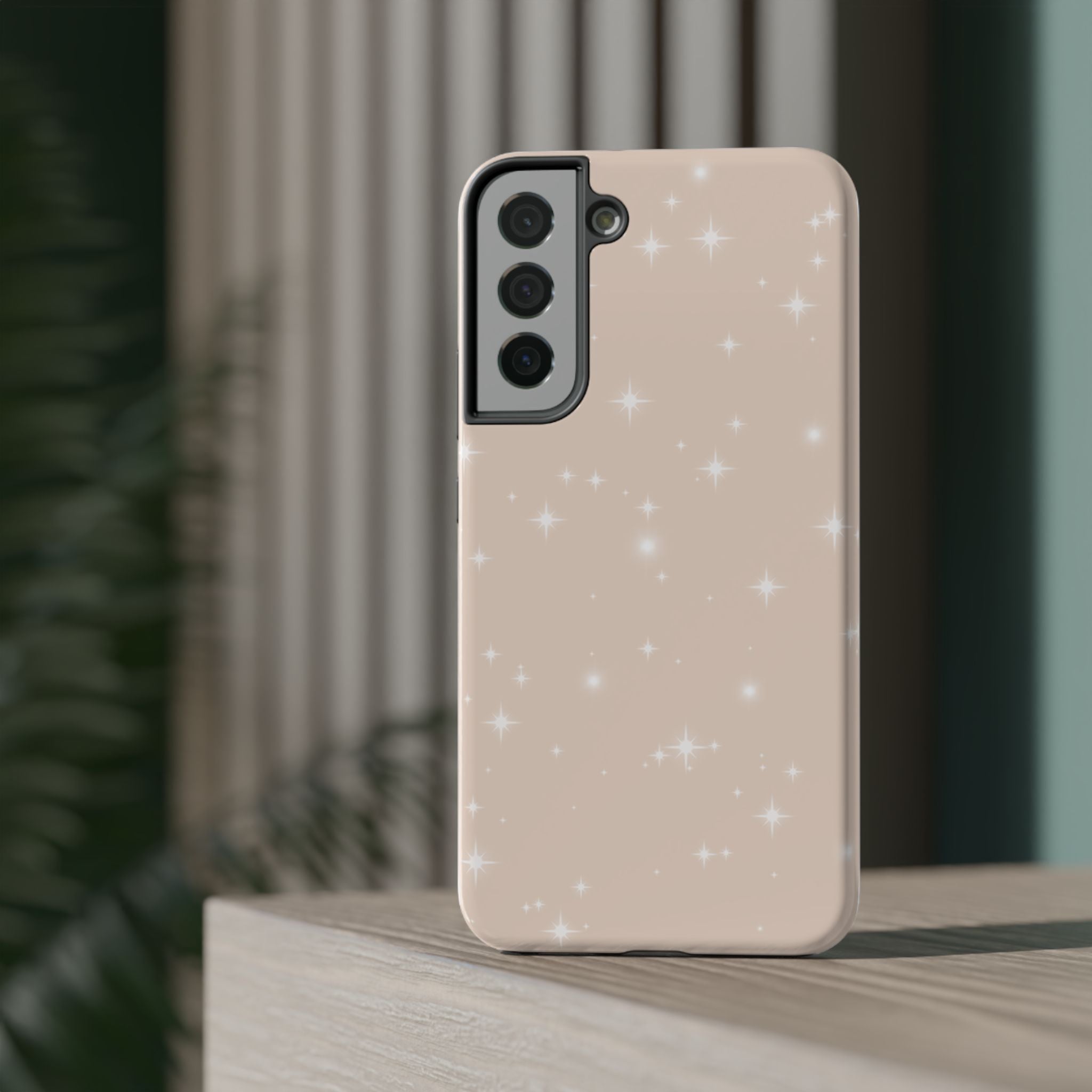 Sparkling Beige Impact-Resistant MagSafe Phone Case