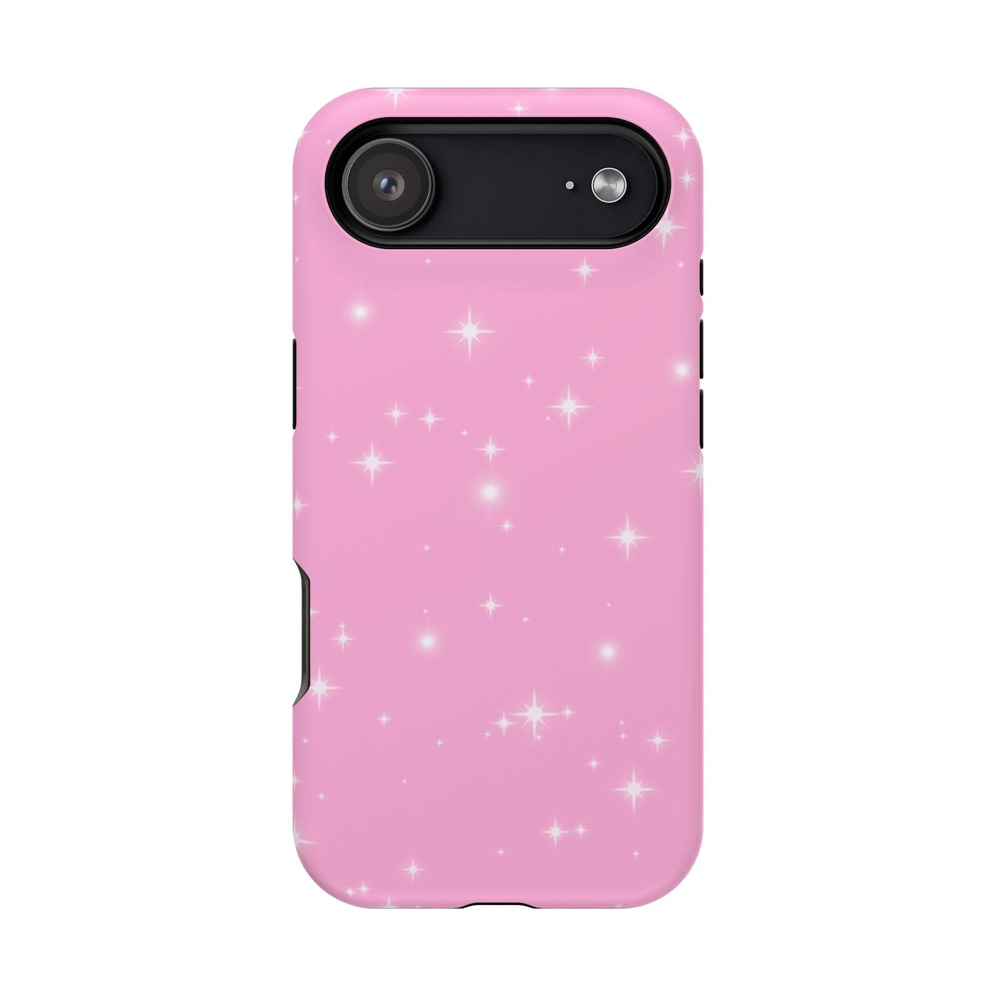 Sparkling Pink Impact-Resistant MagSafe Phone Case