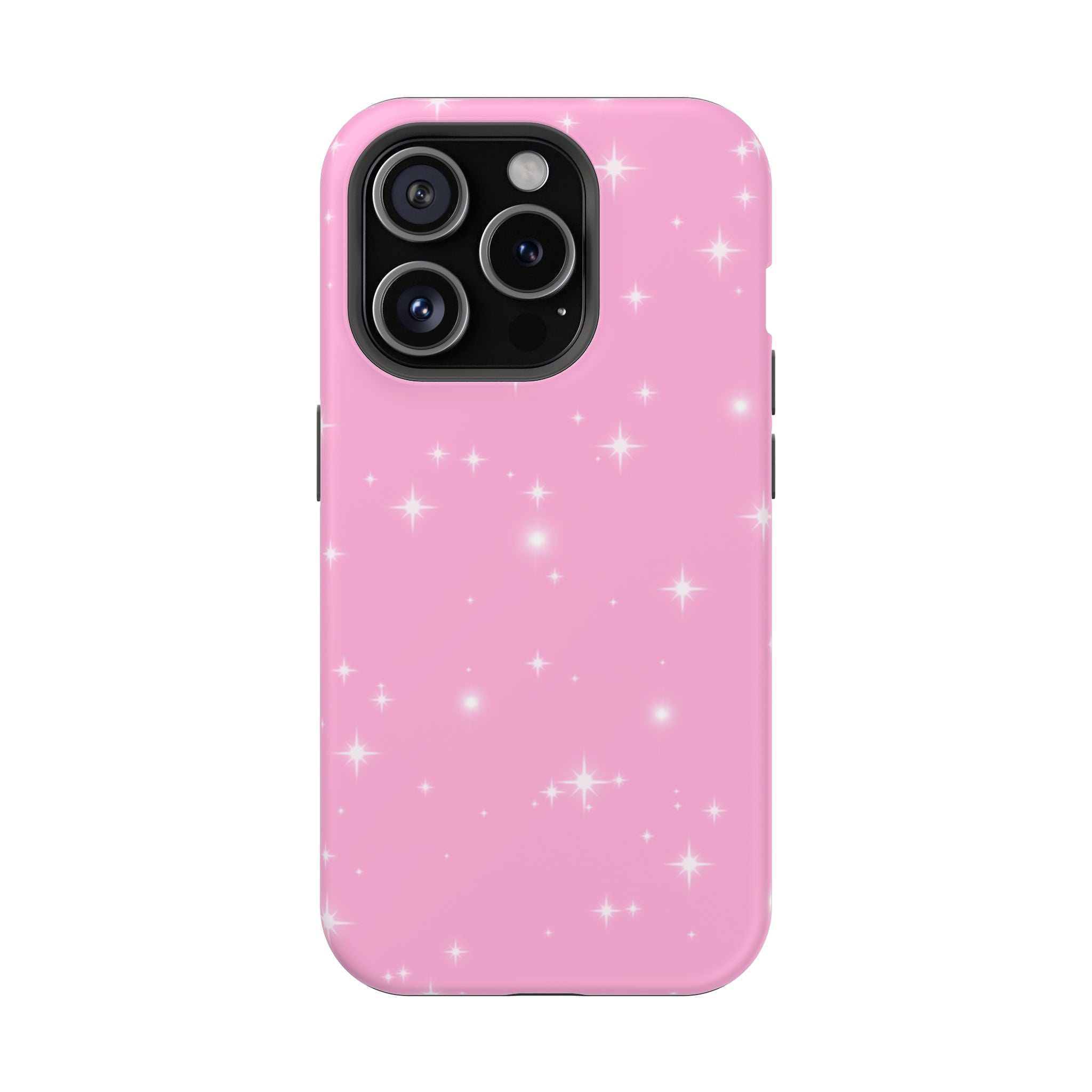 Sparkling Pink Impact-Resistant MagSafe Phone Case