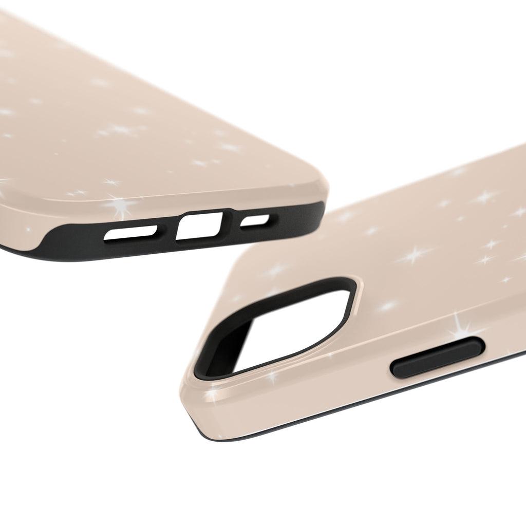 Sparkling Beige Impact-Resistant MagSafe Phone Case