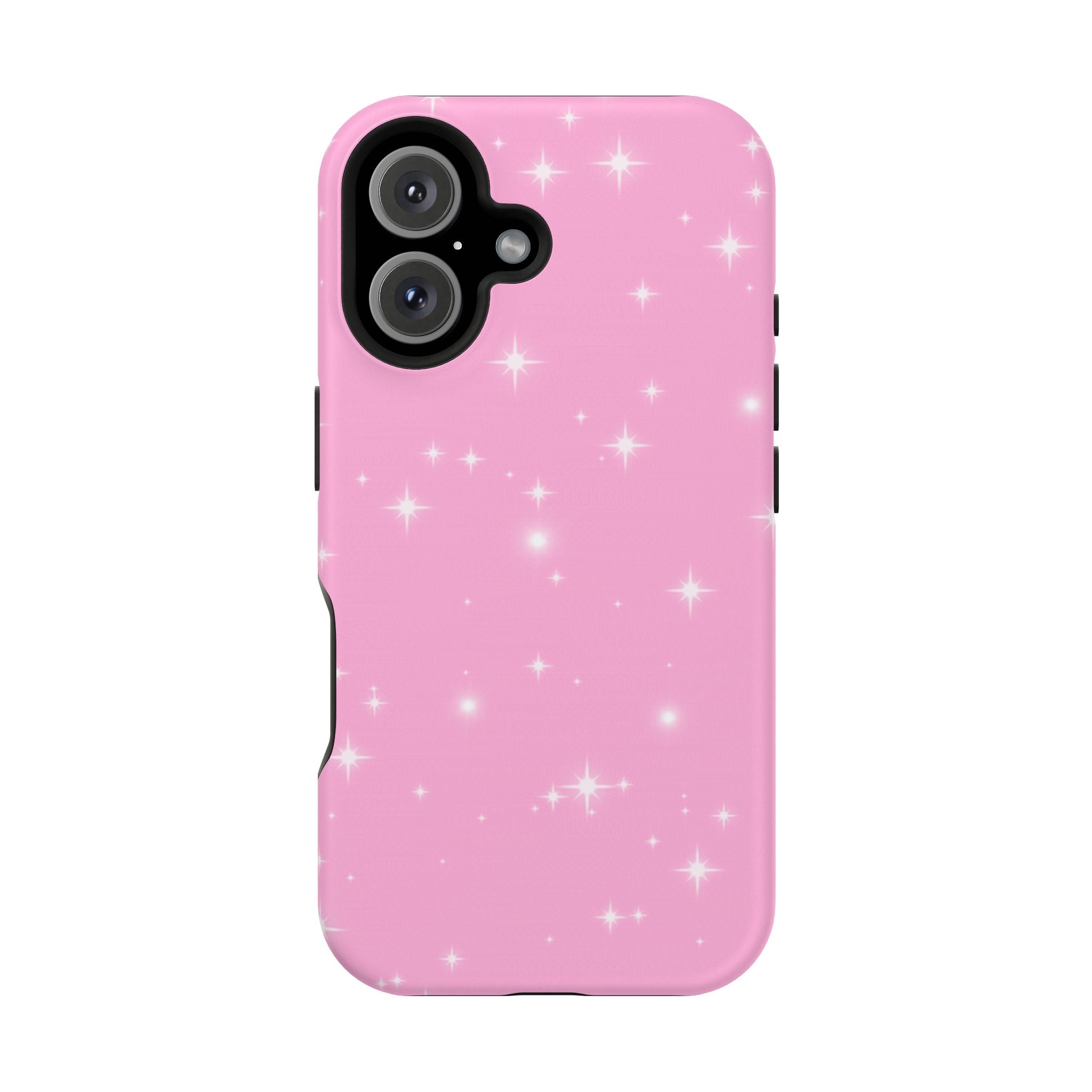 Sparkling Pink Impact-Resistant MagSafe Phone Case