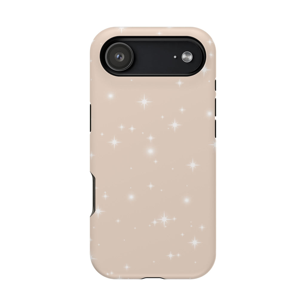 Sparkling Beige Impact-Resistant MagSafe Phone Case