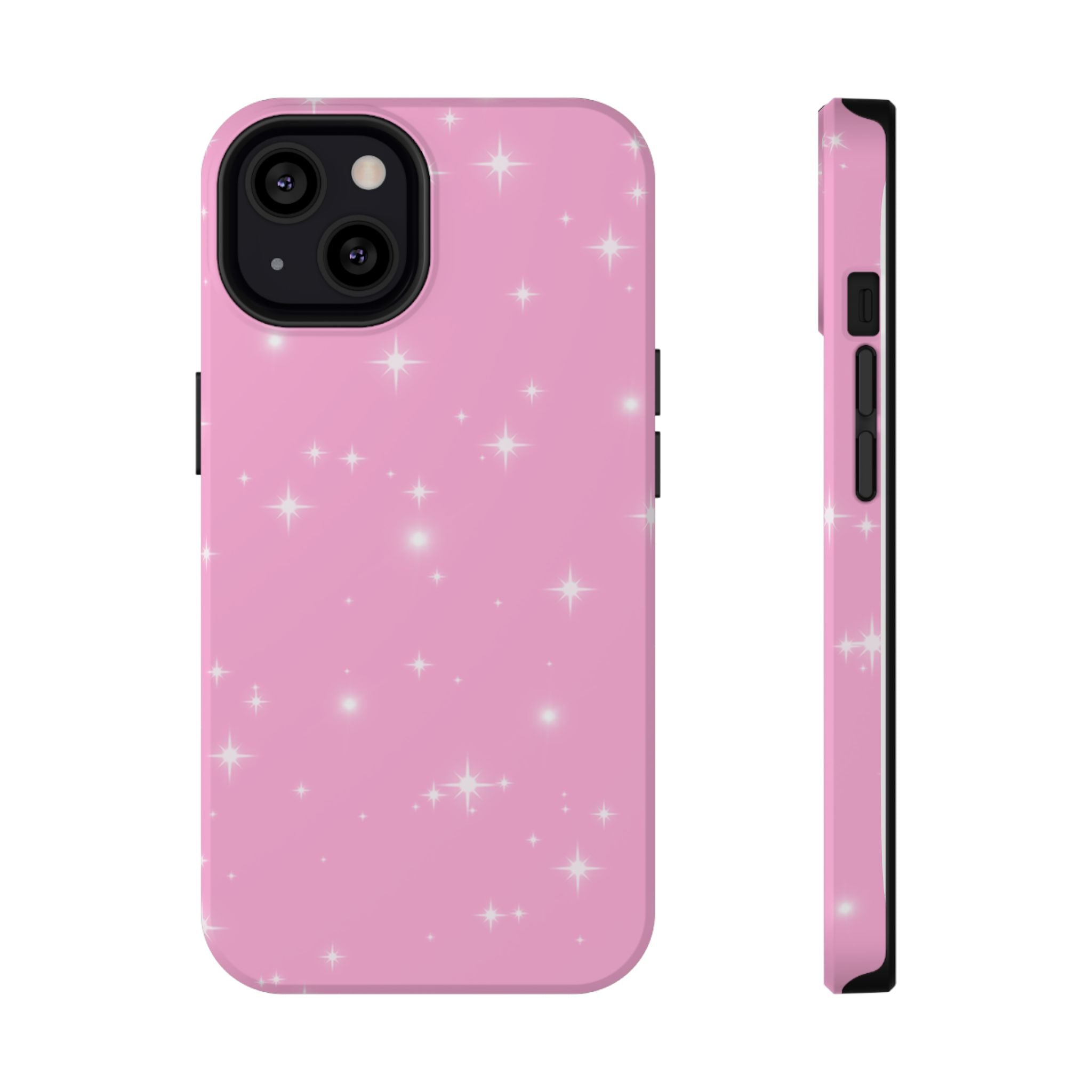 Sparkling Pink Impact-Resistant MagSafe Phone Case
