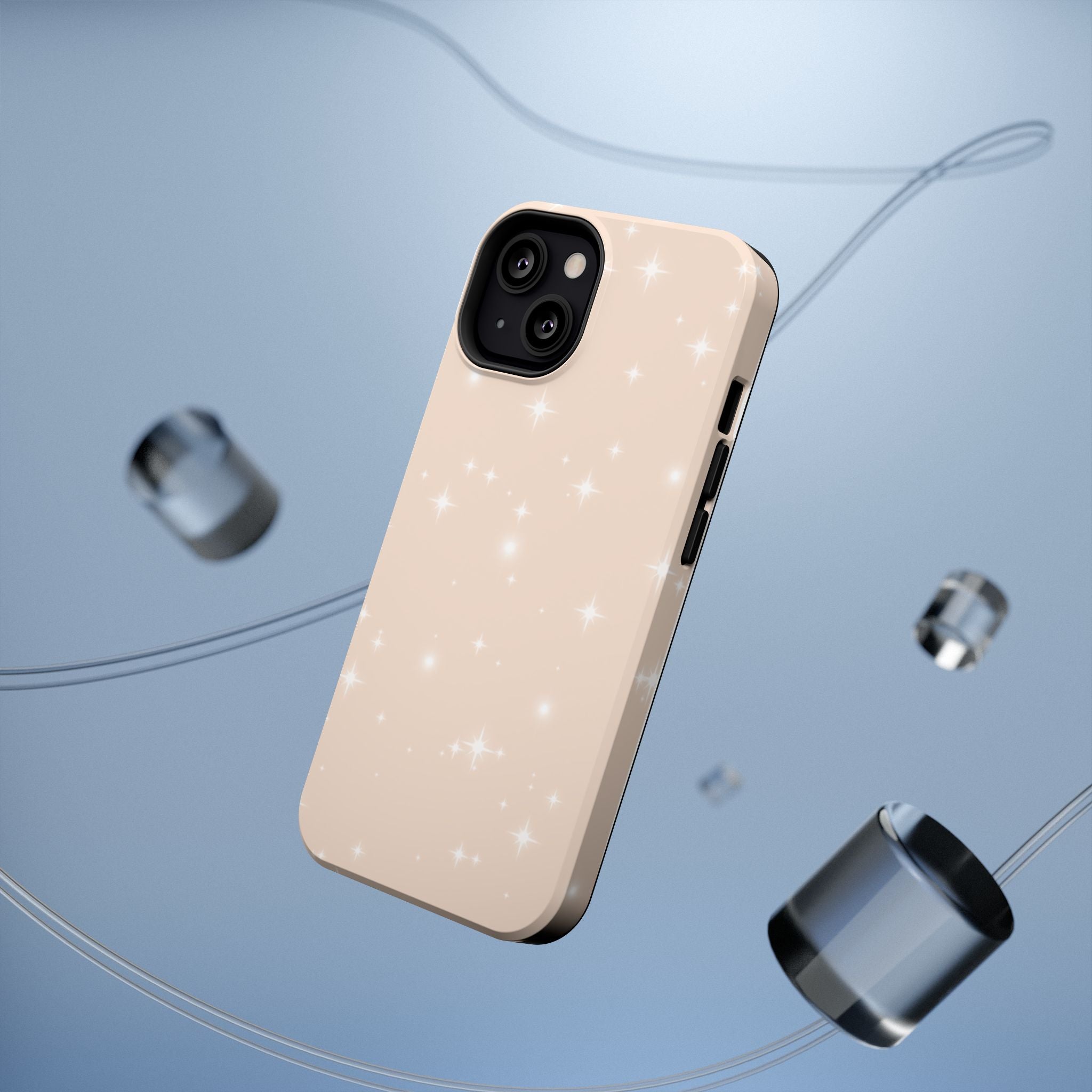 Sparkling Beige Impact-Resistant MagSafe Phone Case