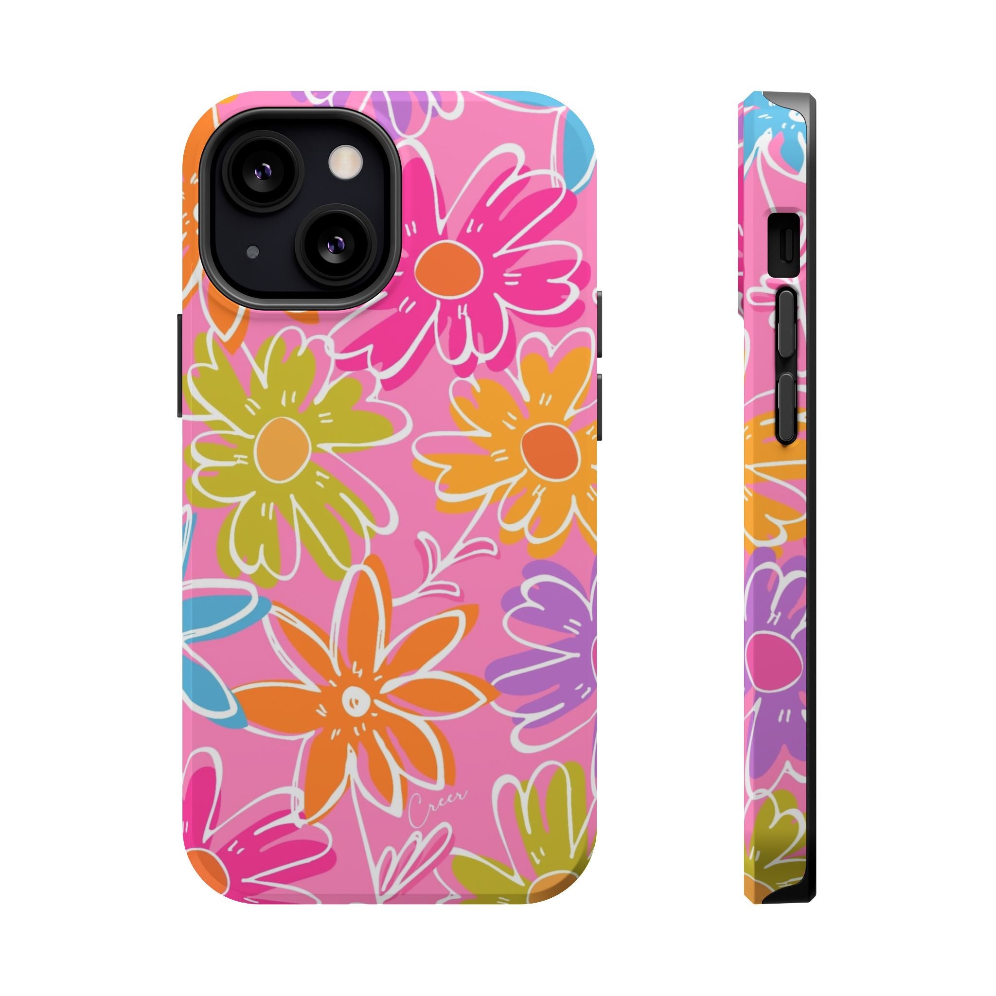 Flower Fiesta Impact-Resistant MagSafePhone Case