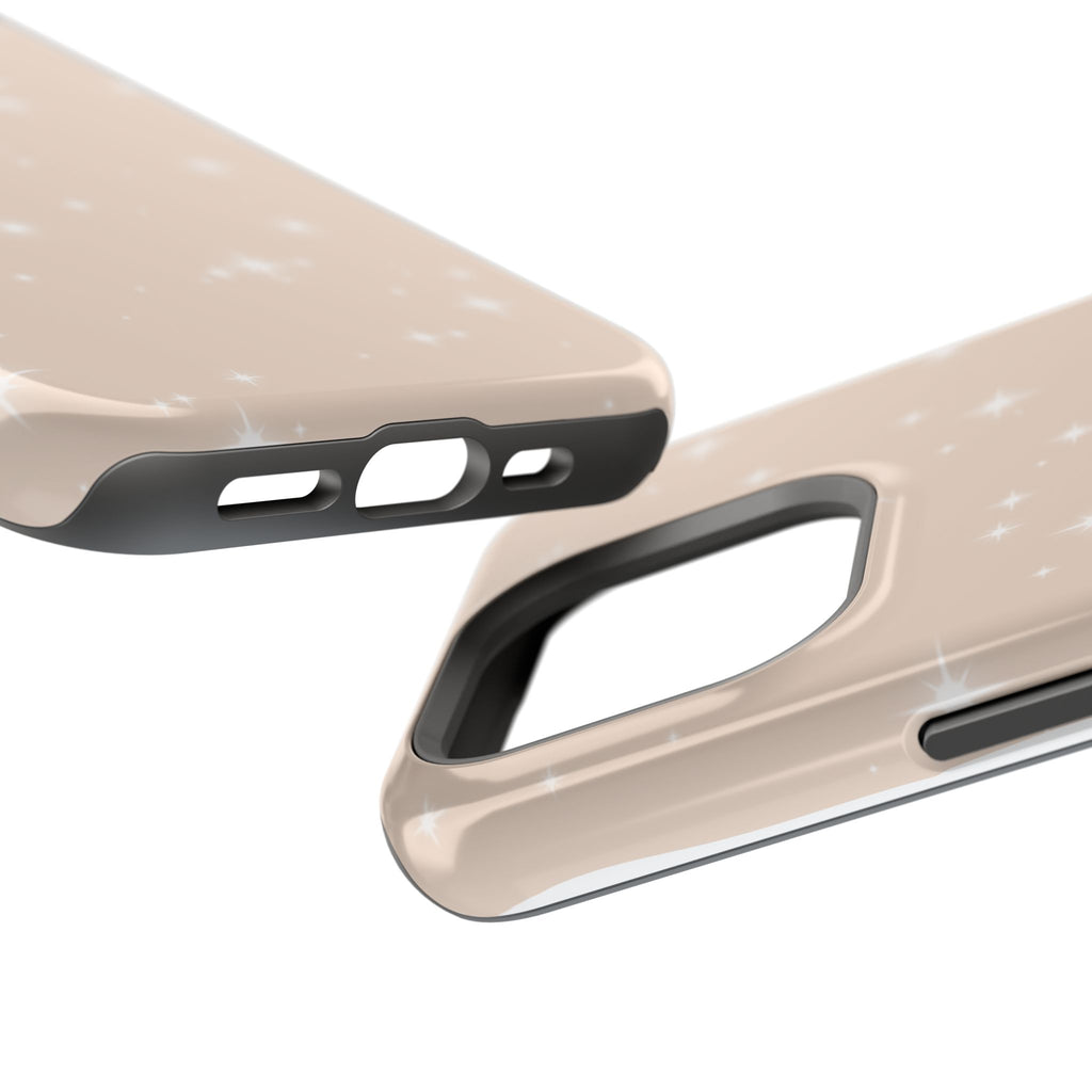 Sparkling Beige Impact-Resistant MagSafe Phone Case