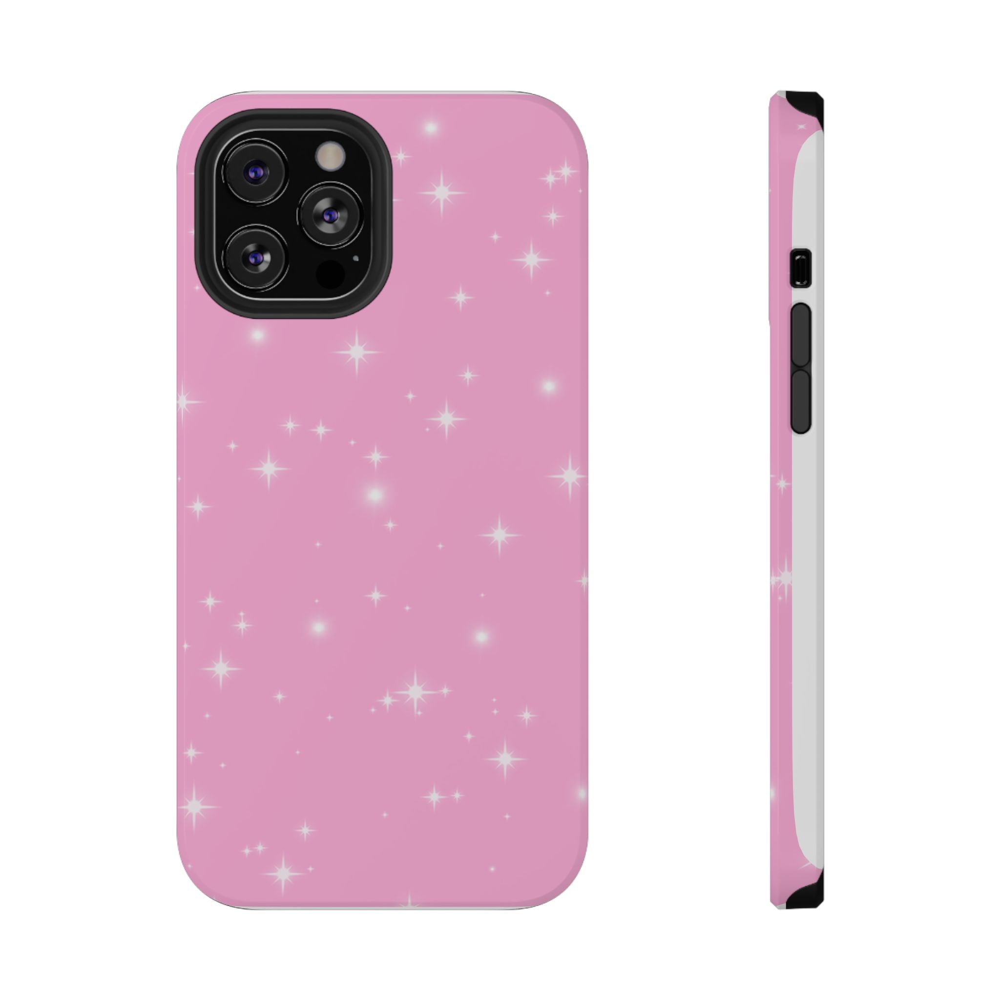 Sparkling Pink Impact-Resistant MagSafe Phone Case