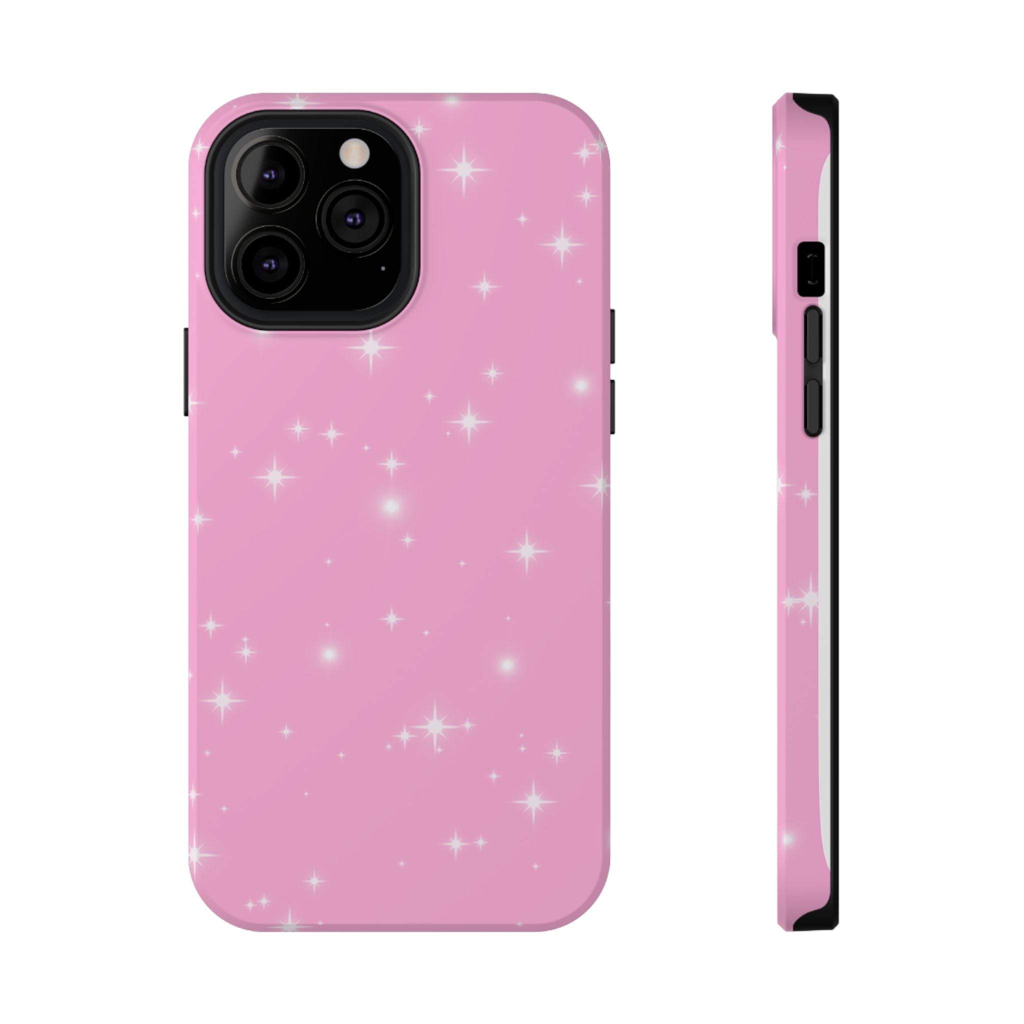 Sparkling Pink Impact-Resistant MagSafe Phone Case