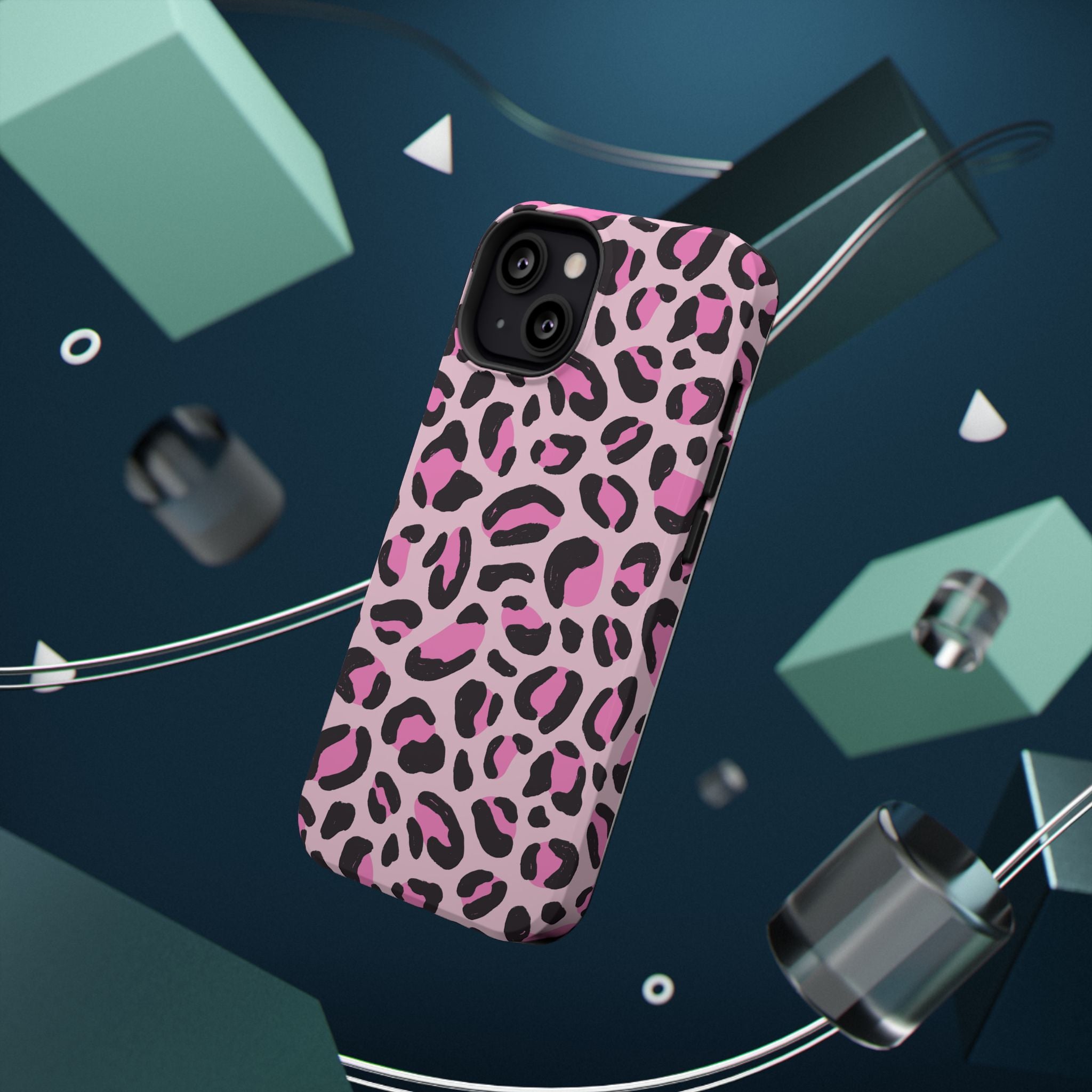 Pink Safari Impact-Resistant MagSafe Phone Case
