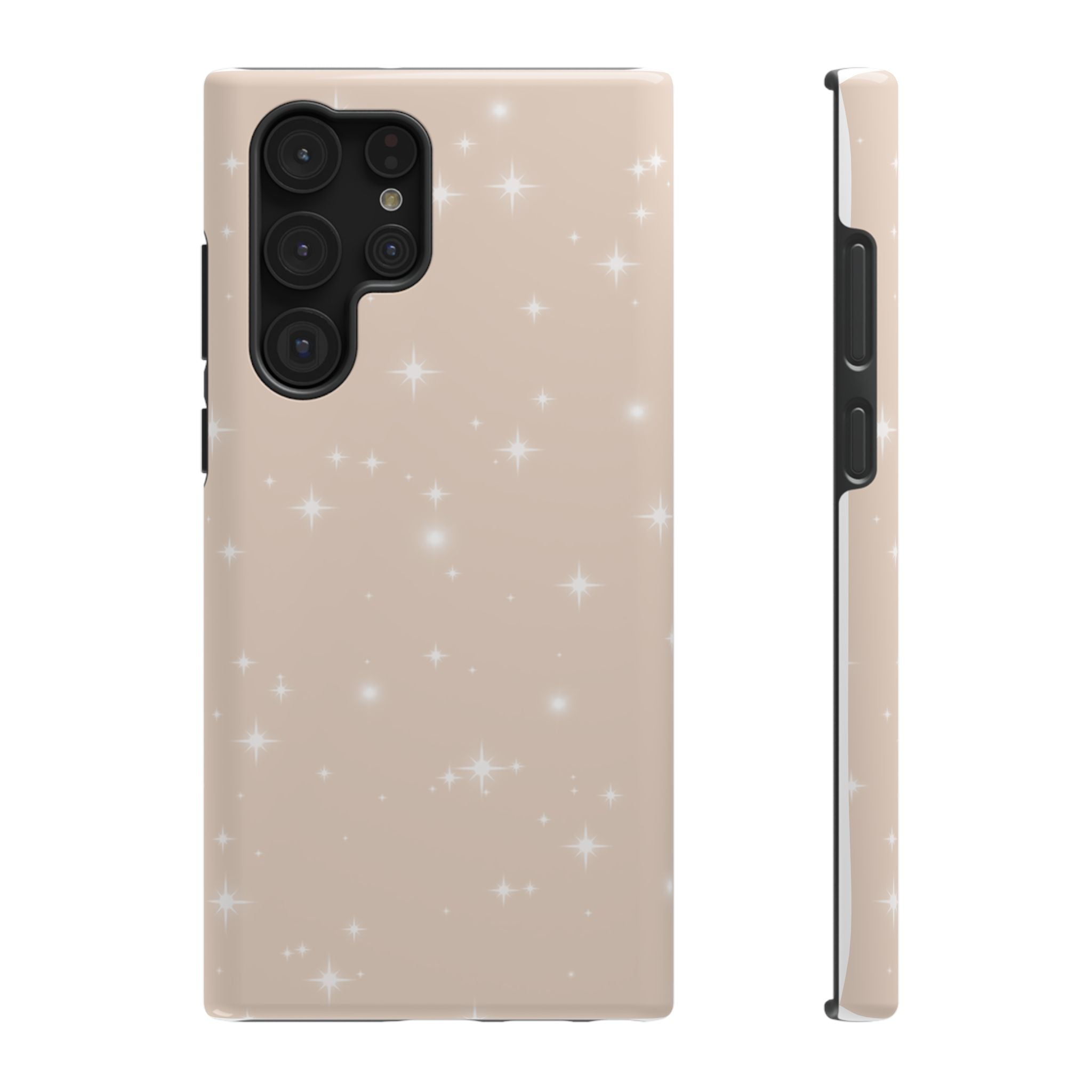 Sparkling Beige Impact-Resistant MagSafe Phone Case