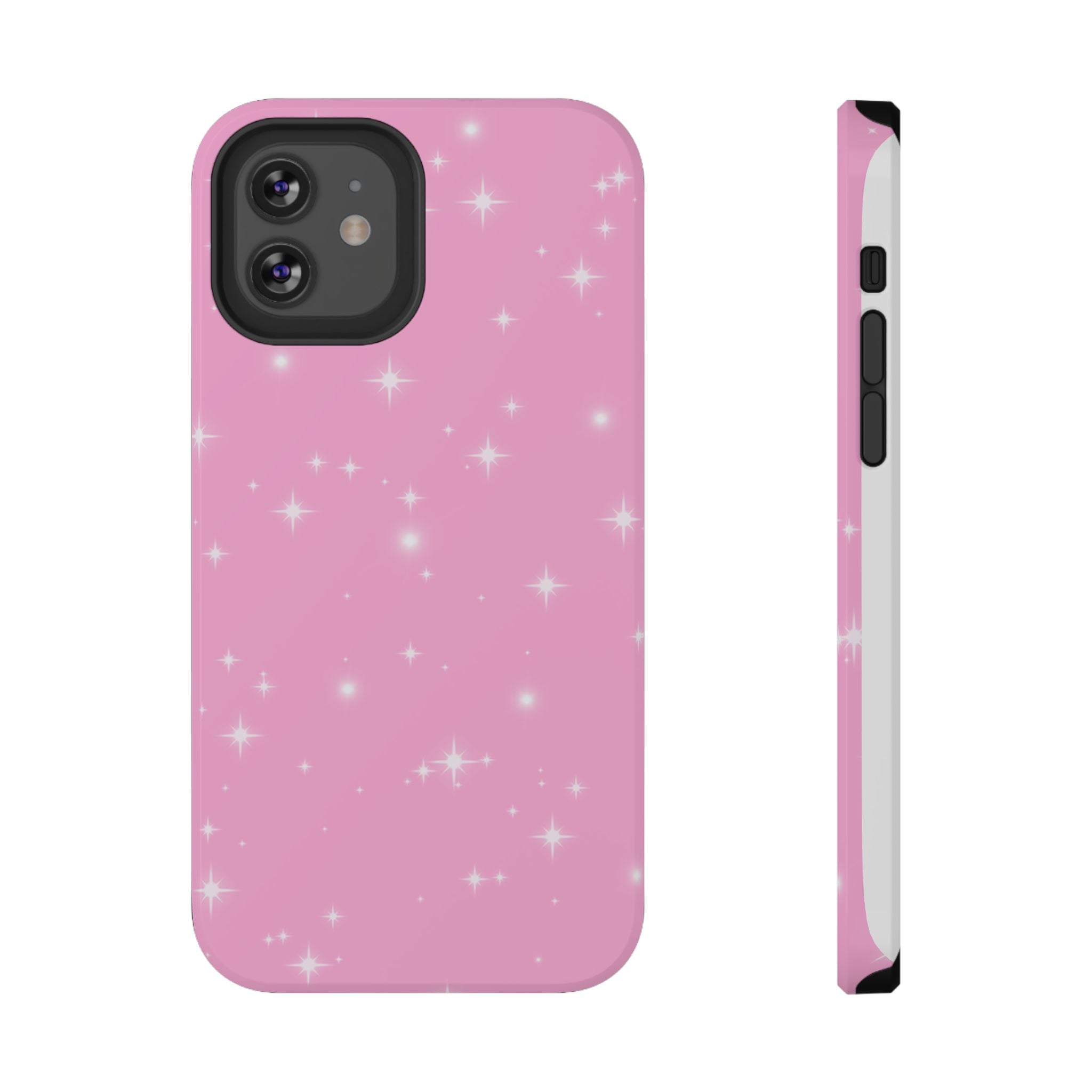 Sparkling Pink Impact-Resistant MagSafe Phone Case