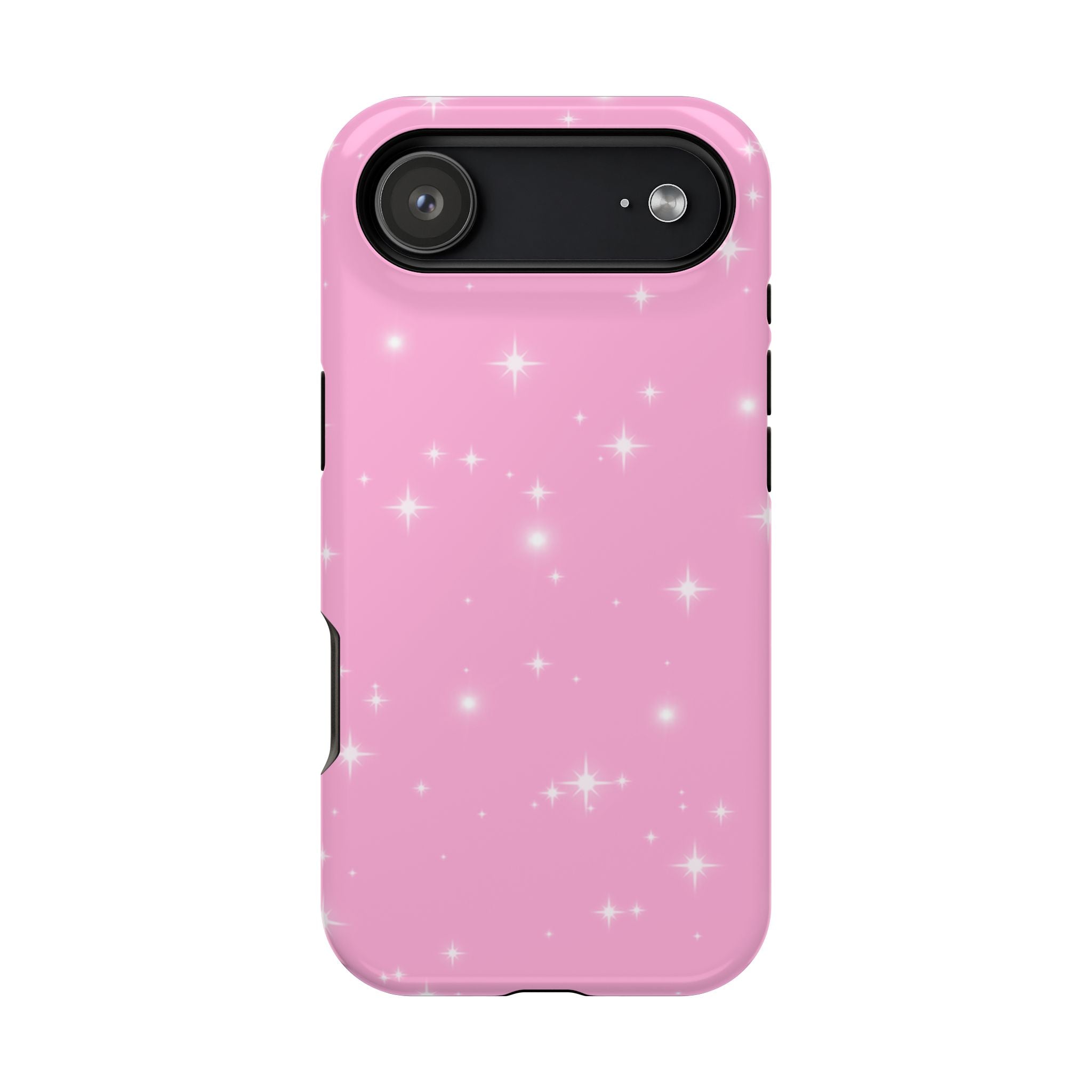 Sparkling Pink Impact-Resistant MagSafe Phone Case
