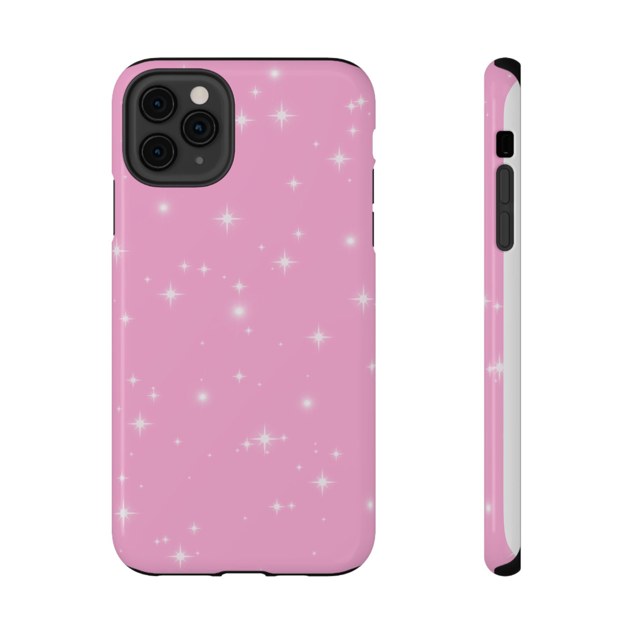 Sparkling Pink Impact-Resistant MagSafe Phone Case