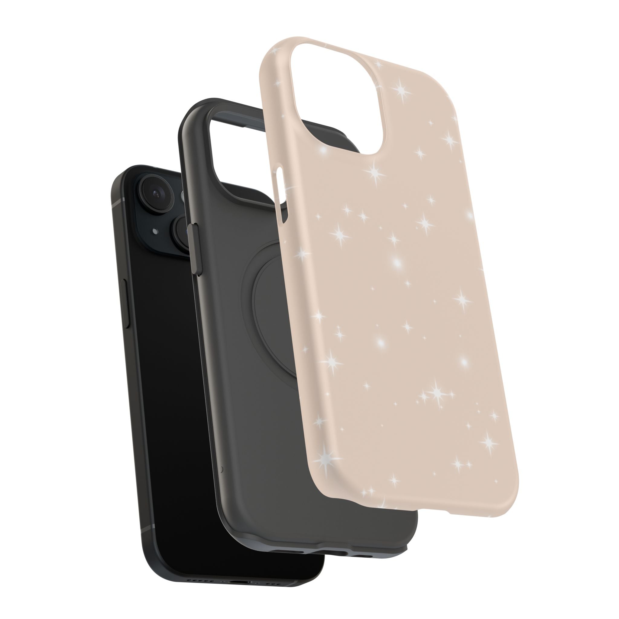 Sparkling Beige Impact-Resistant MagSafe Phone Case