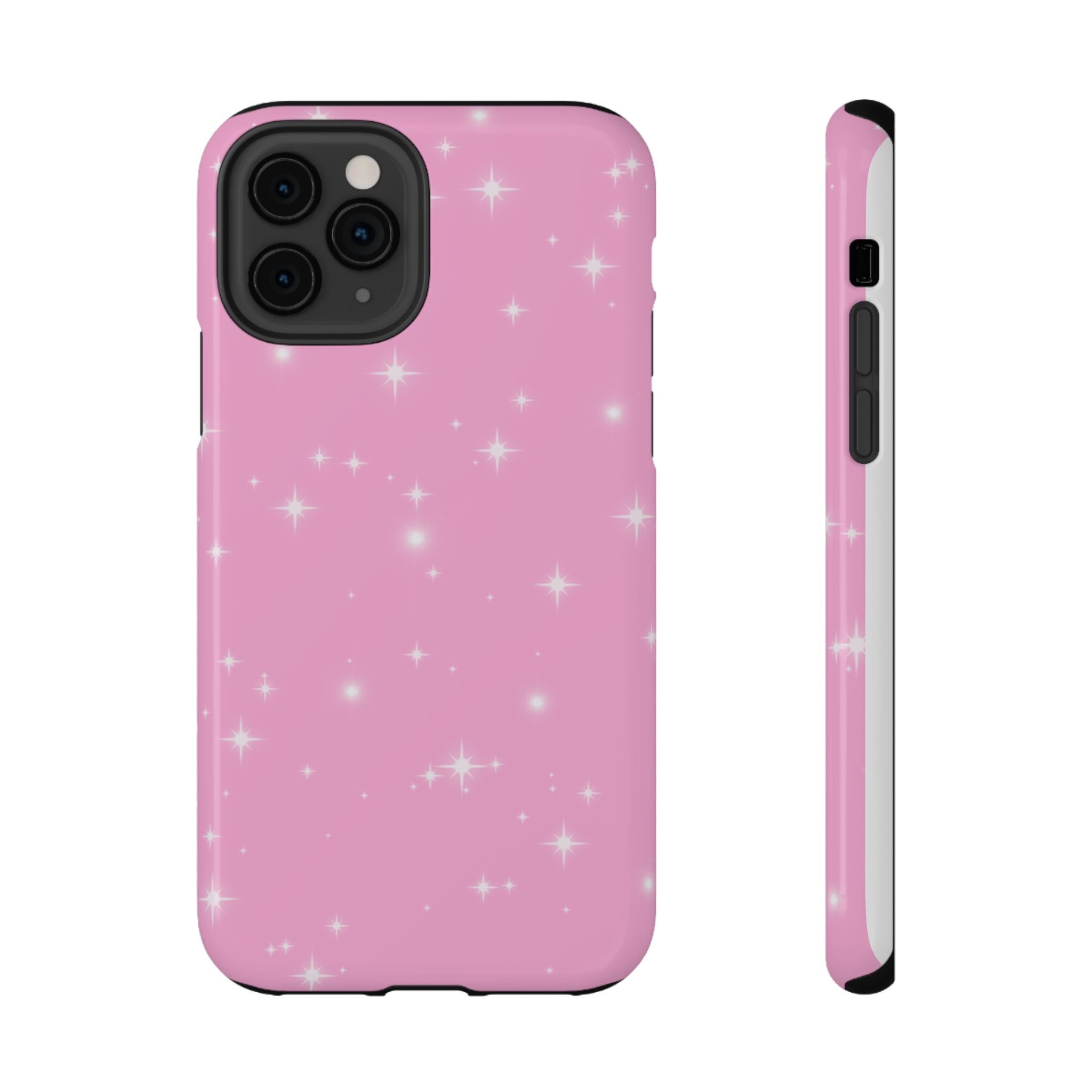 Sparkling Pink Impact-Resistant MagSafe Phone Case