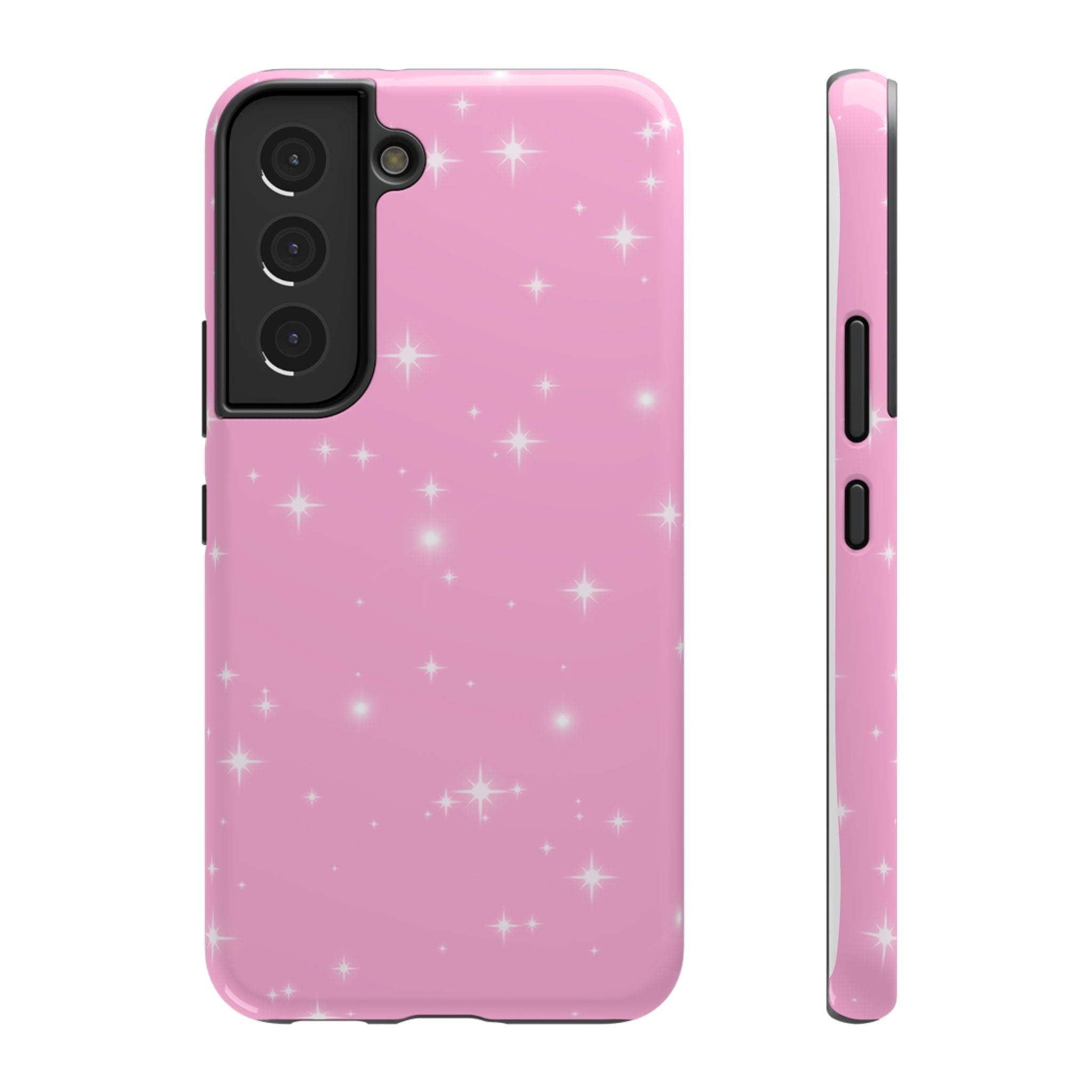 Sparkling Pink Impact-Resistant MagSafe Phone Case