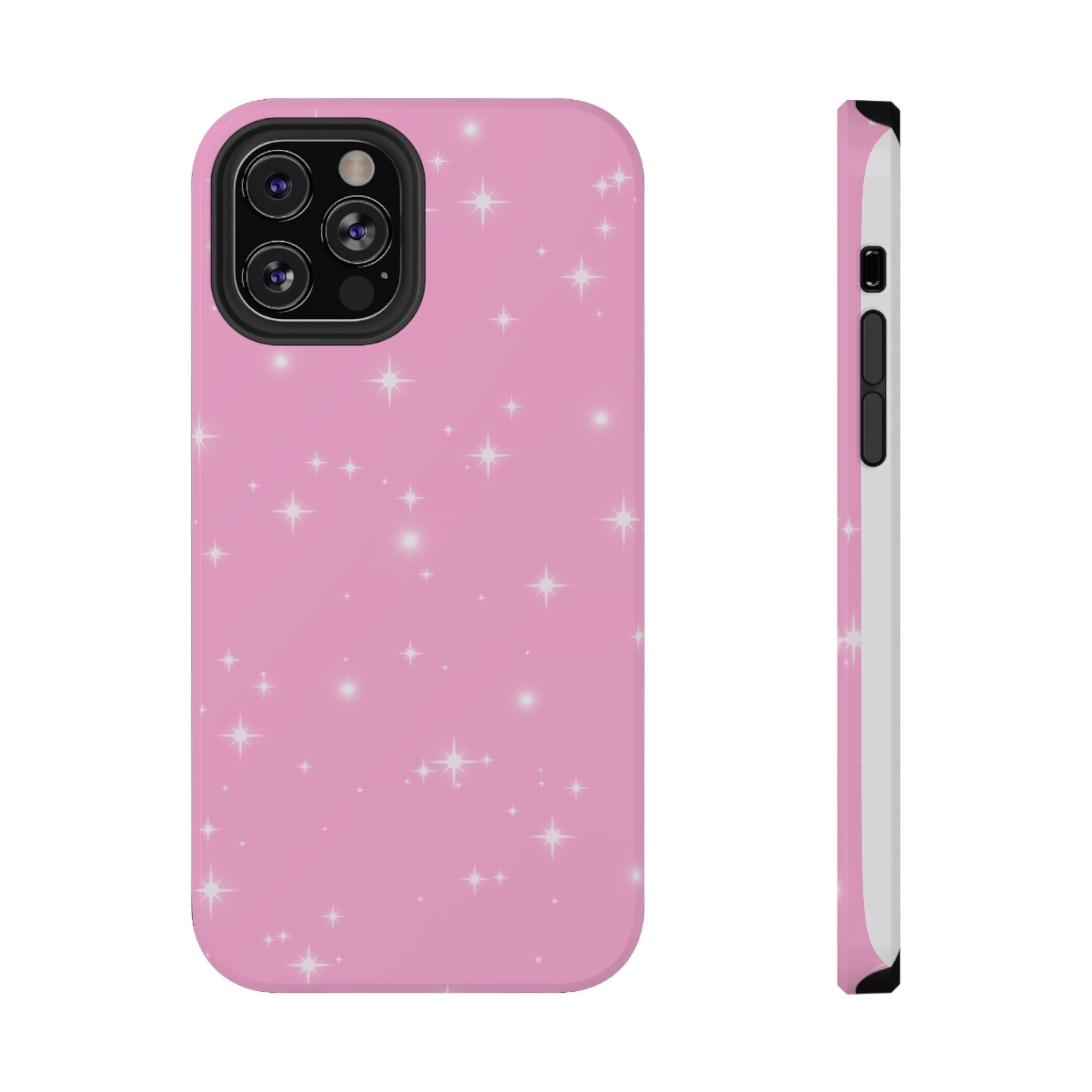 Sparkling Pink Impact-Resistant MagSafe Phone Case