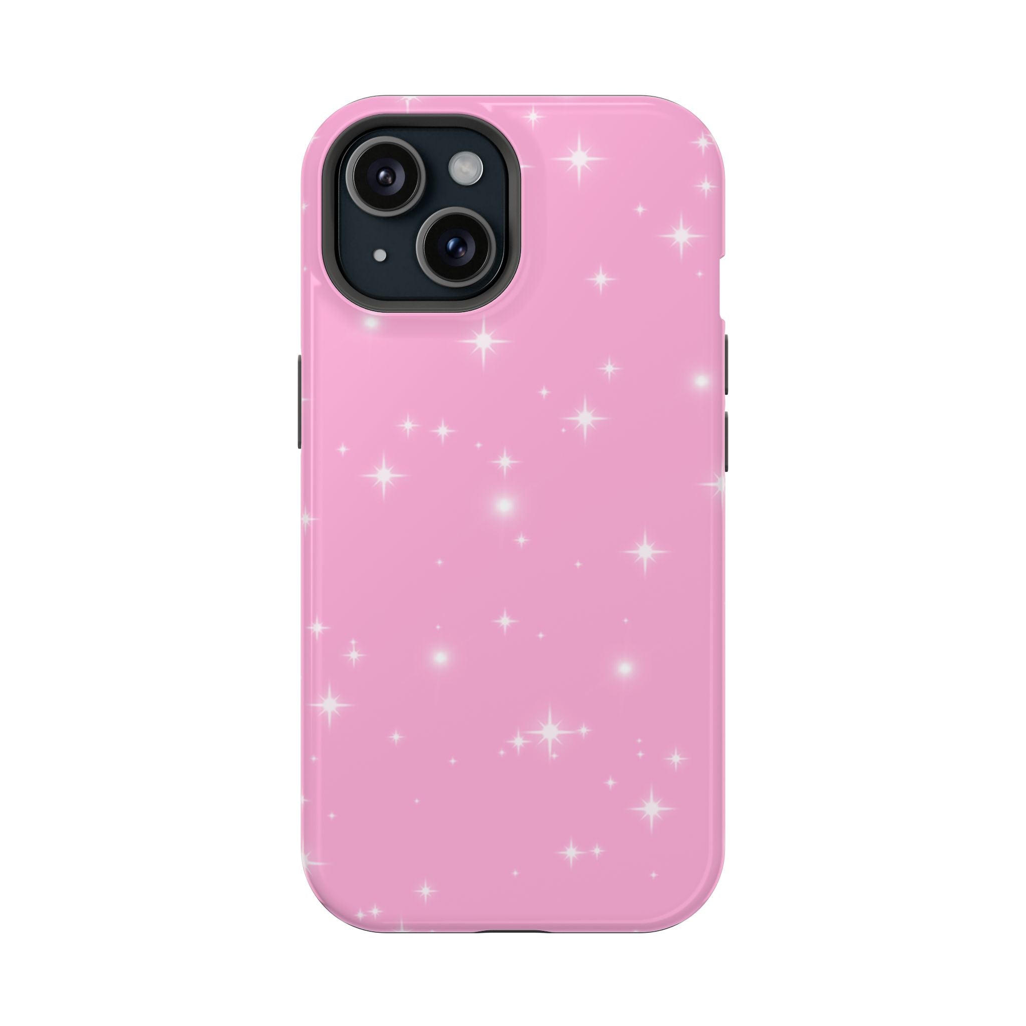 Sparkling Pink Impact-Resistant MagSafe Phone Case
