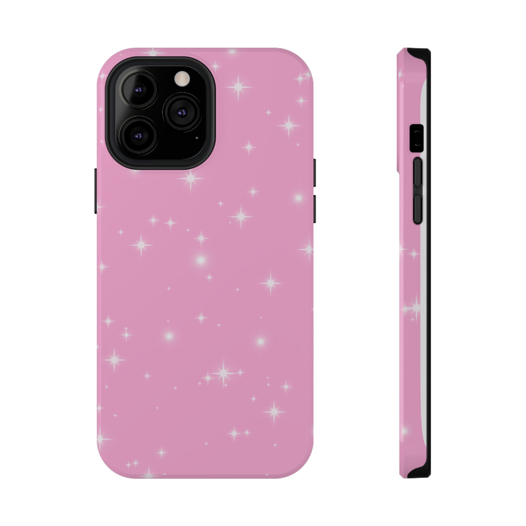 Sparkling Pink Impact-Resistant MagSafe Phone Case