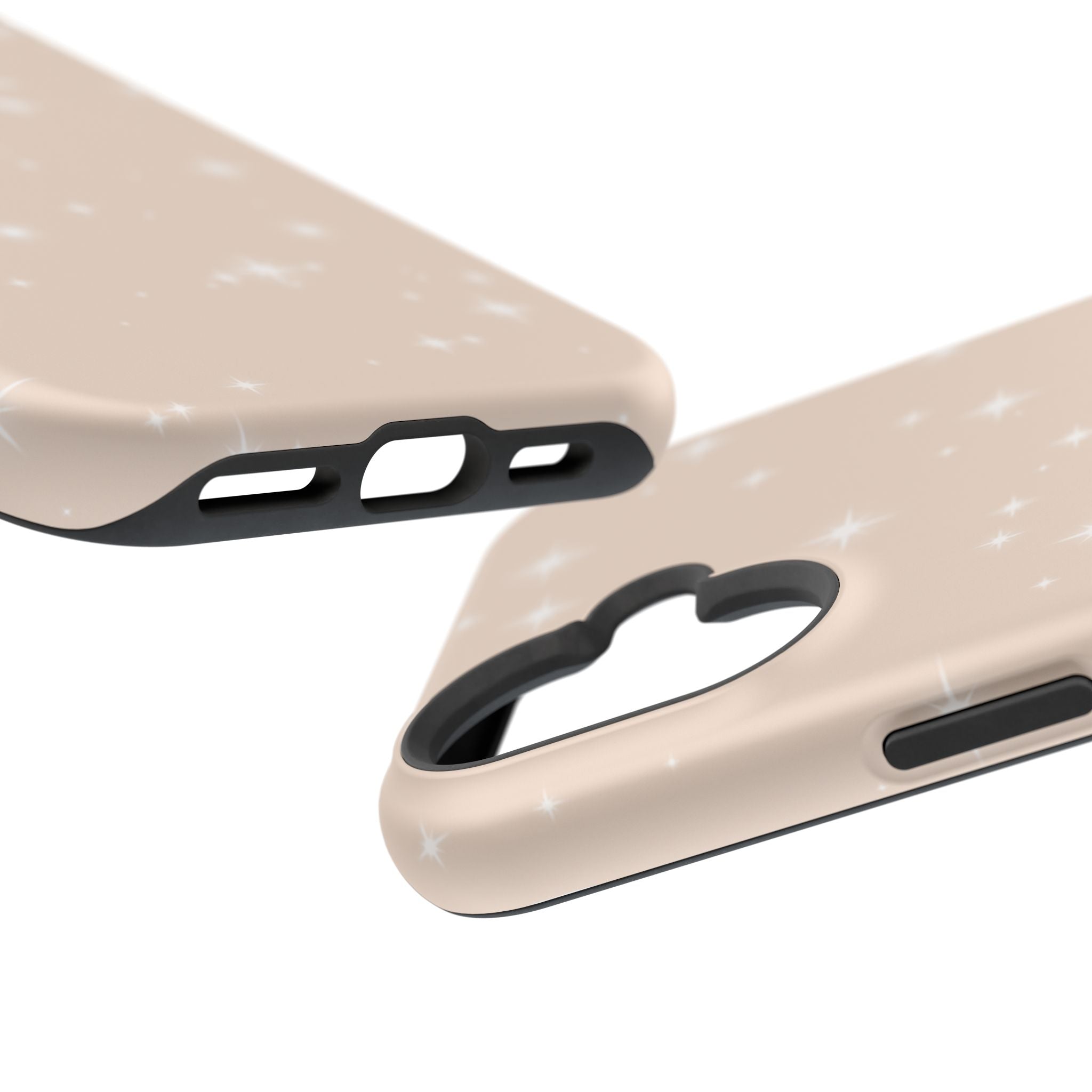 Sparkling Beige Impact-Resistant MagSafe Phone Case