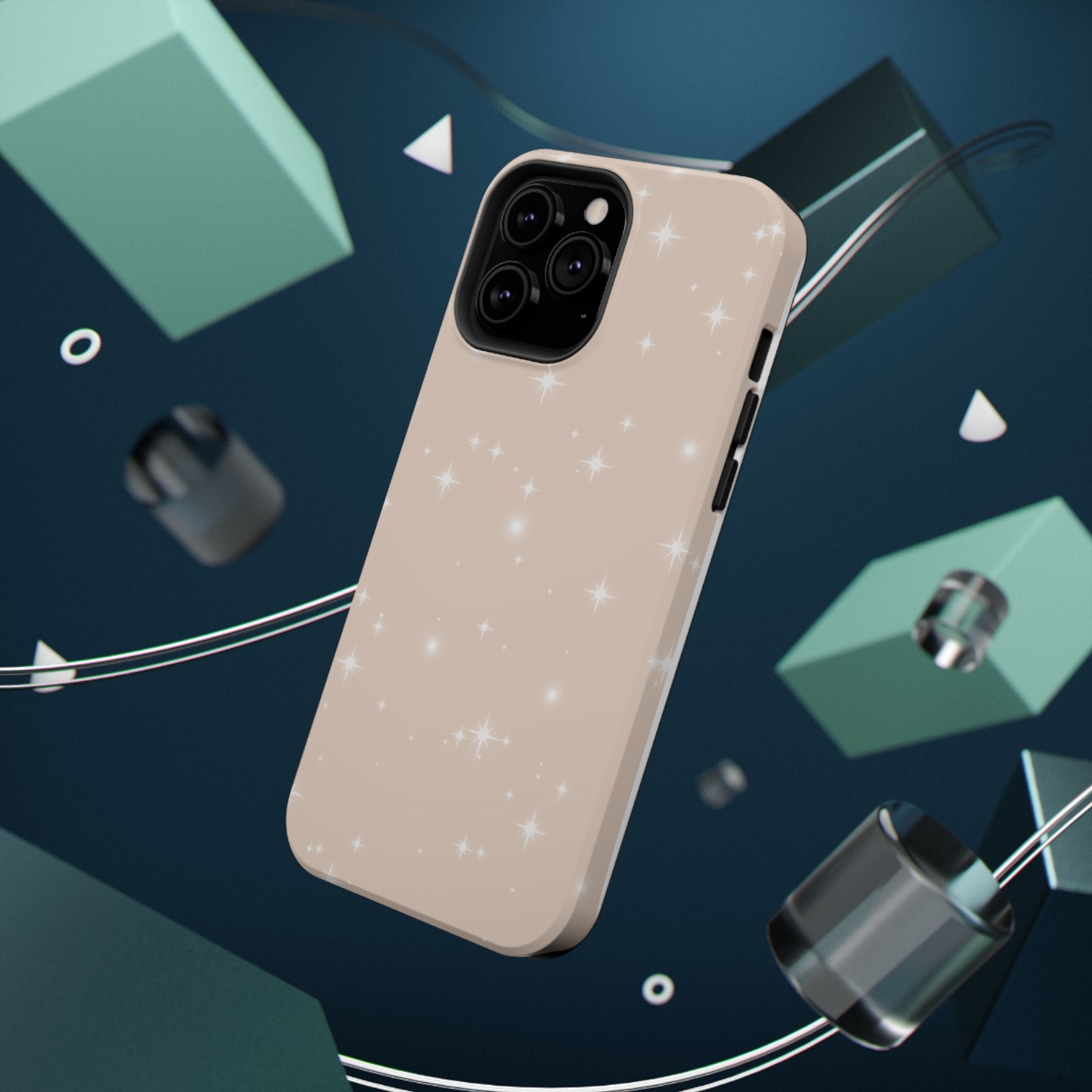 Sparkling Beige Impact-Resistant MagSafe Phone Case