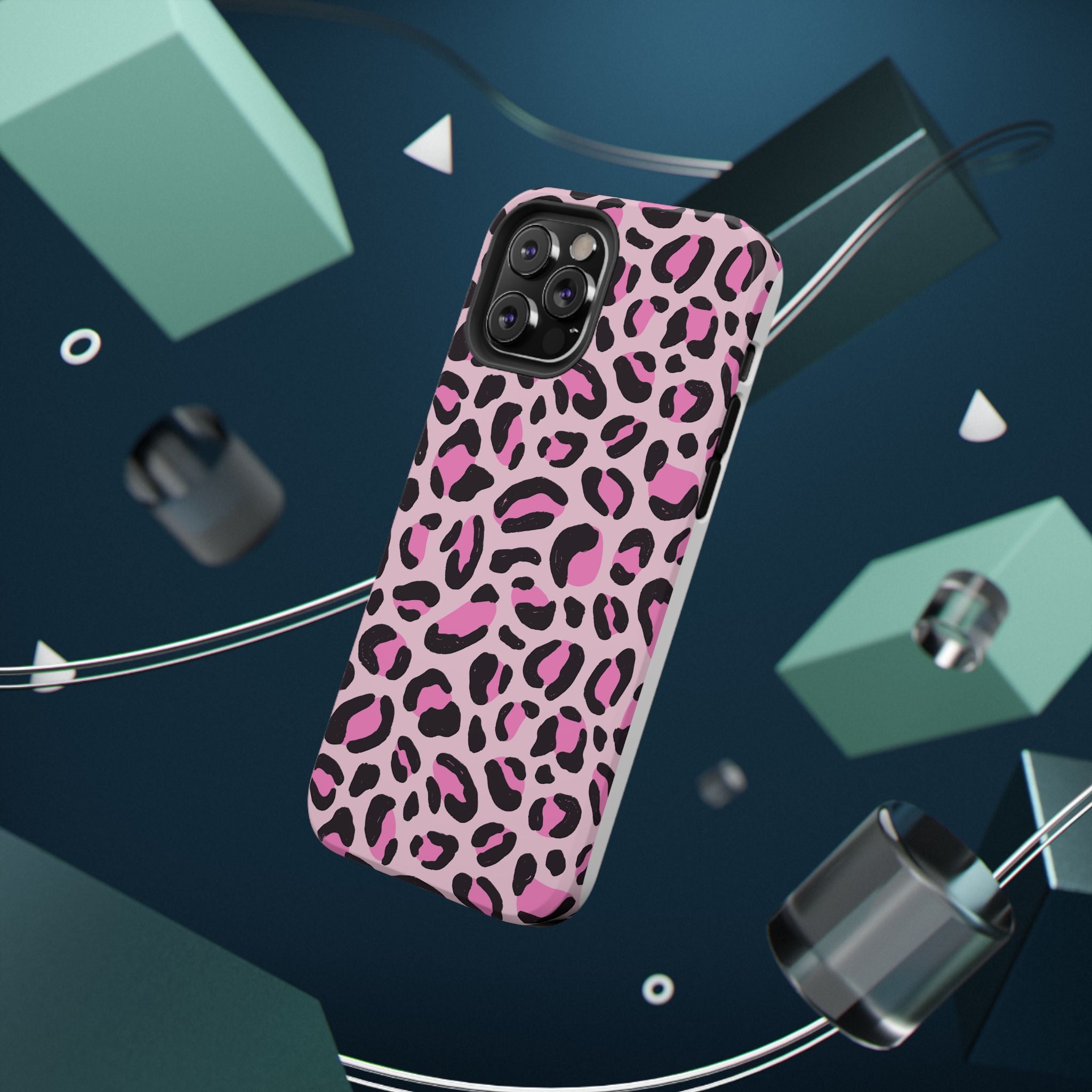 Pink Safari Impact-Resistant MagSafe Phone Case