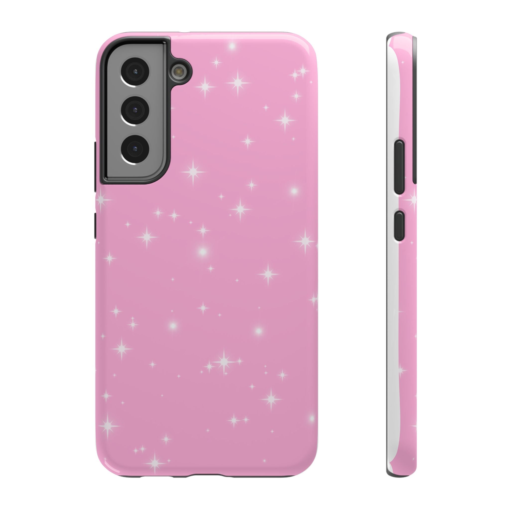 Sparkling Pink Impact-Resistant MagSafe Phone Case