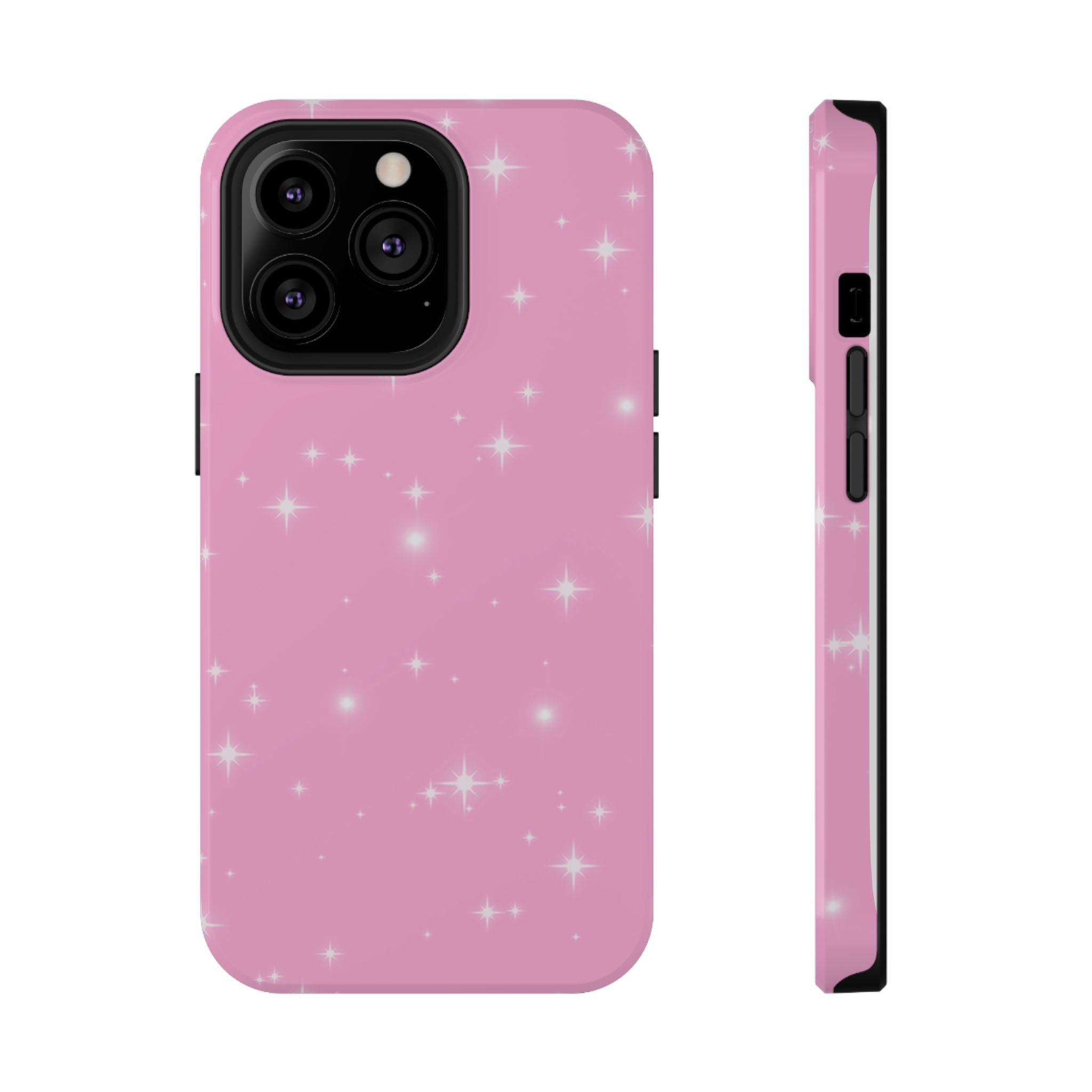 Sparkling Pink Impact-Resistant MagSafe Phone Case