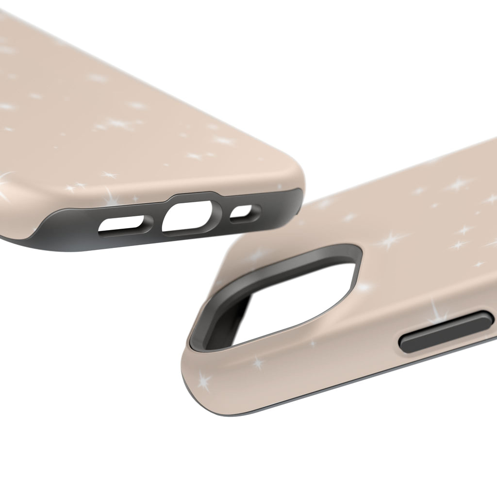 Sparkling Beige Impact-Resistant MagSafe Phone Case
