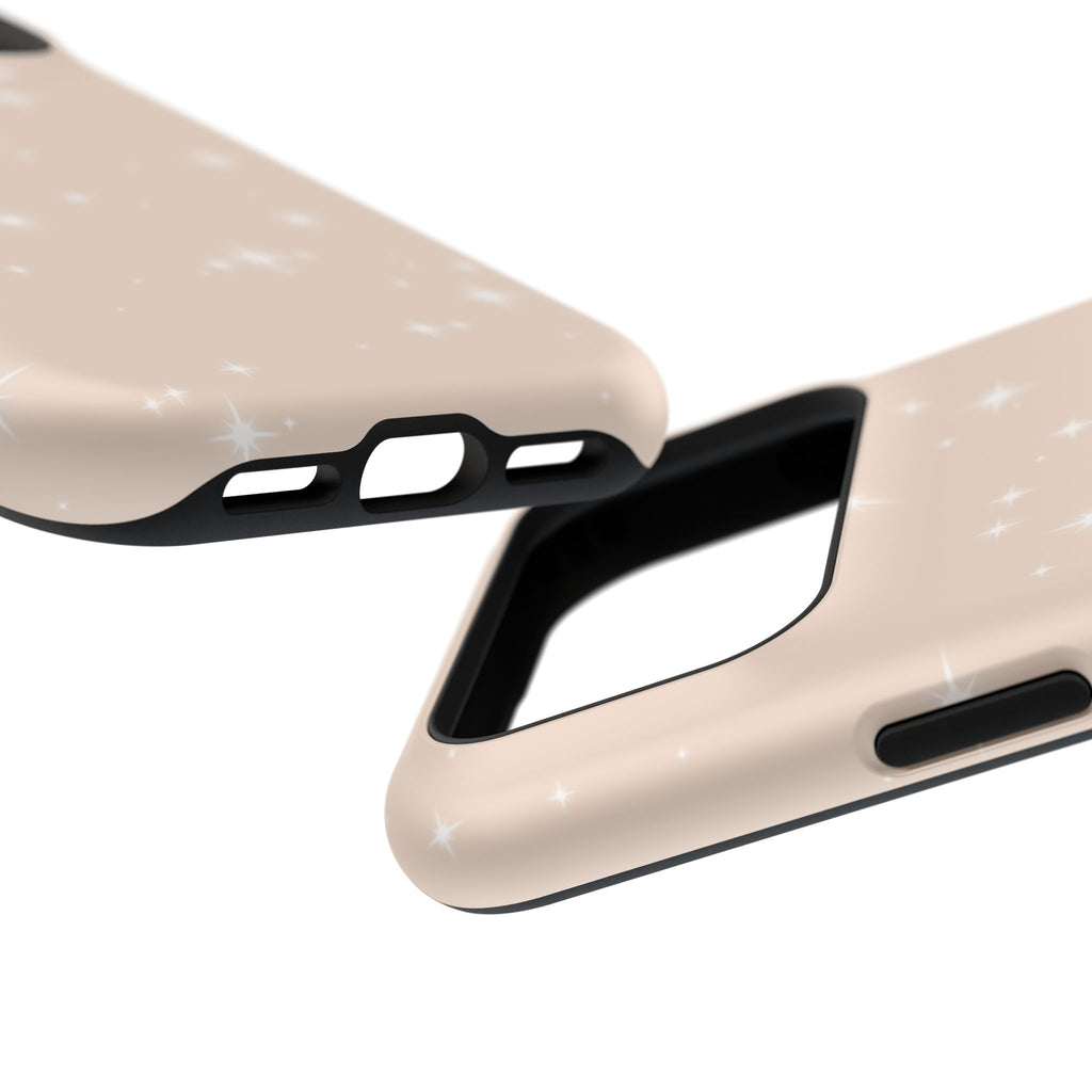Sparkling Beige Impact-Resistant MagSafe Phone Case