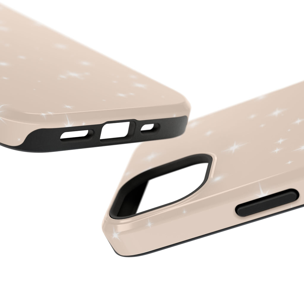 Sparkling Beige Impact-Resistant MagSafe Phone Case