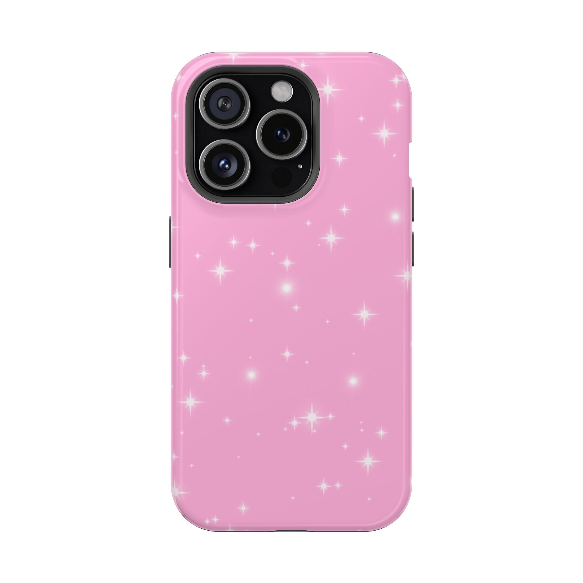 Sparkling Pink Impact-Resistant MagSafe Phone Case