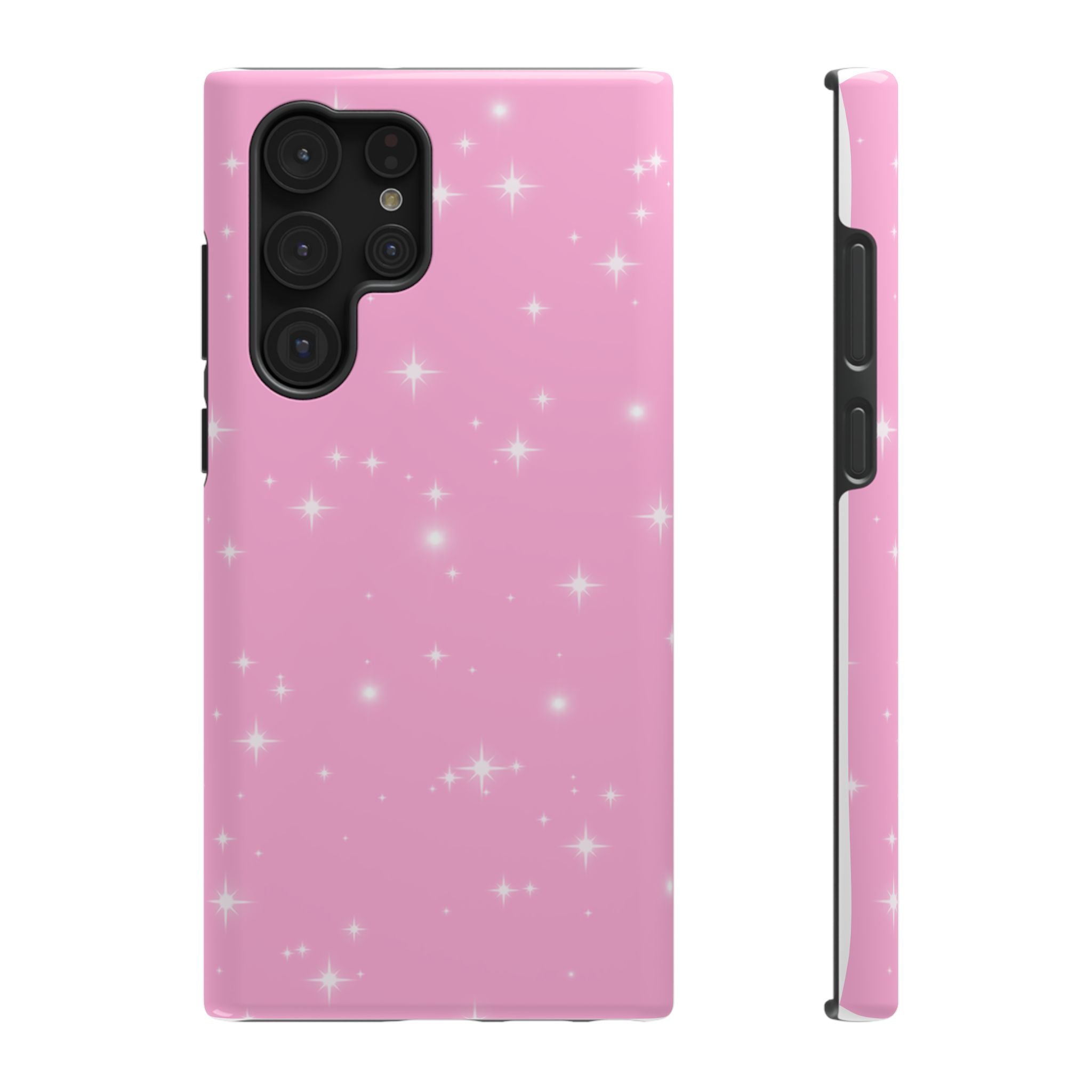 Sparkling Pink Impact-Resistant MagSafe Phone Case